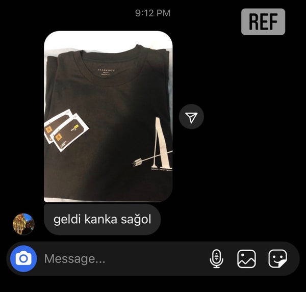 Customer reference screenshot