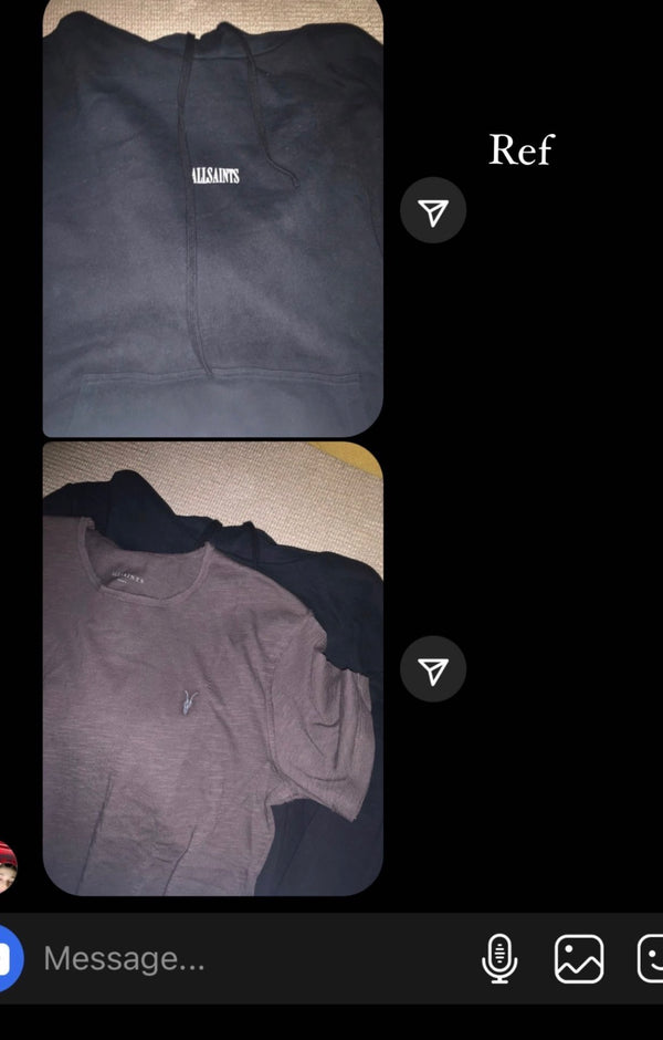 Customer reference screenshot