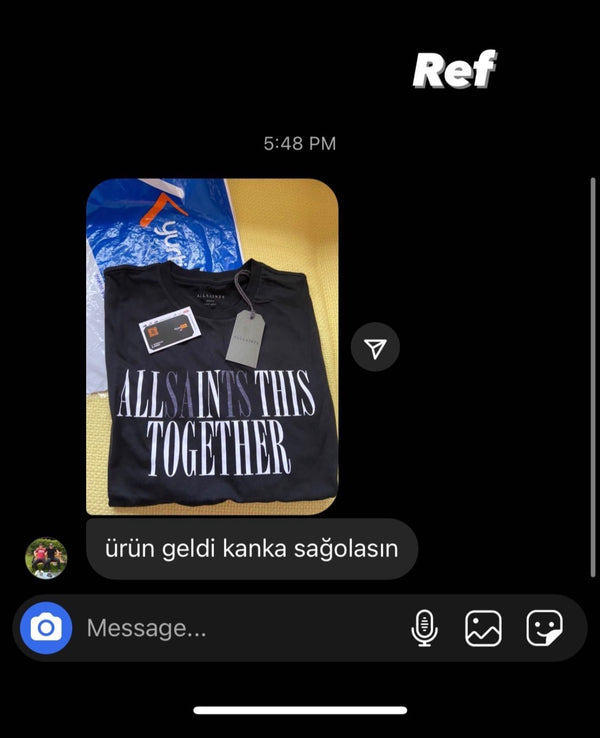 Customer reference screenshot