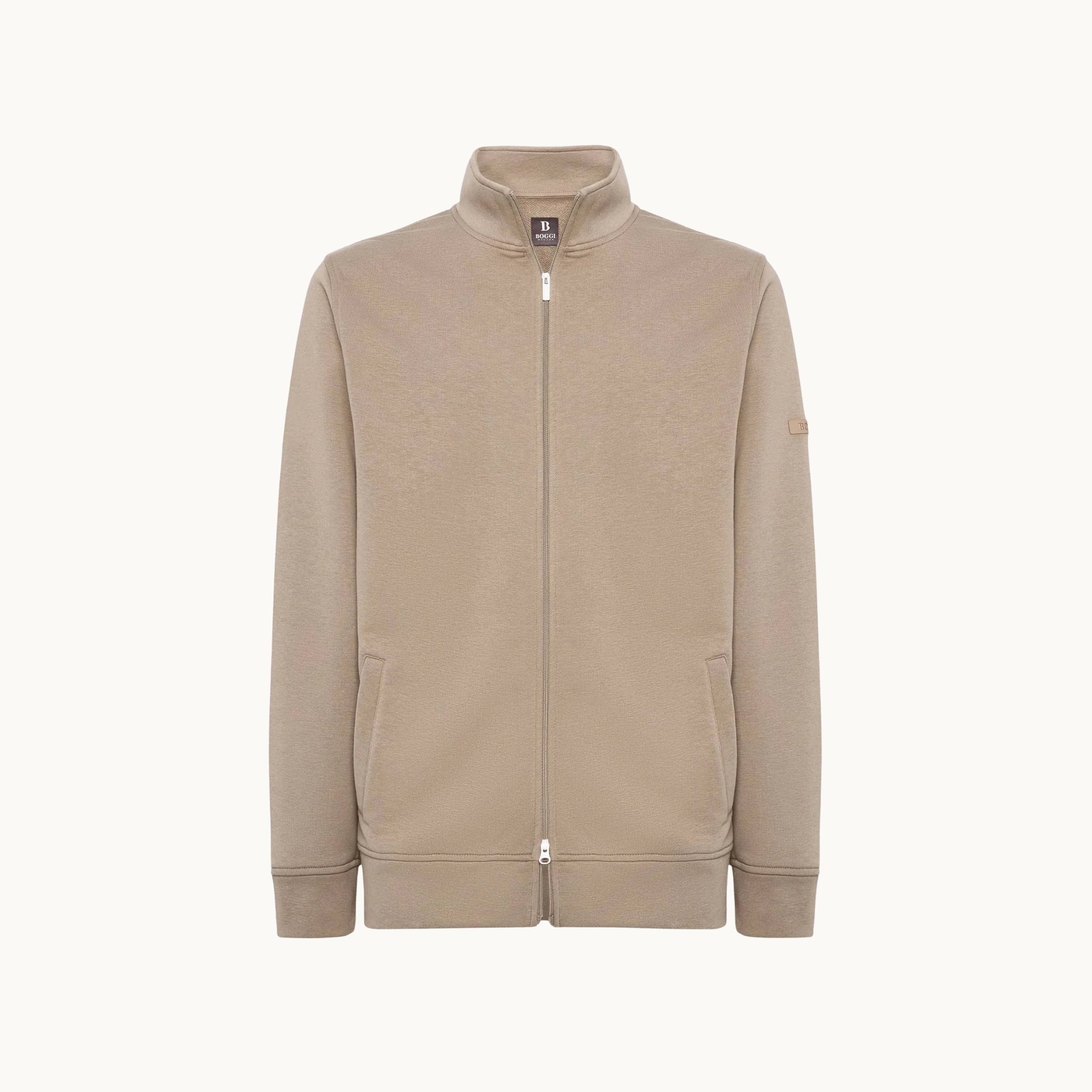 Boggi Milano Full-Zip Jacket - Beige