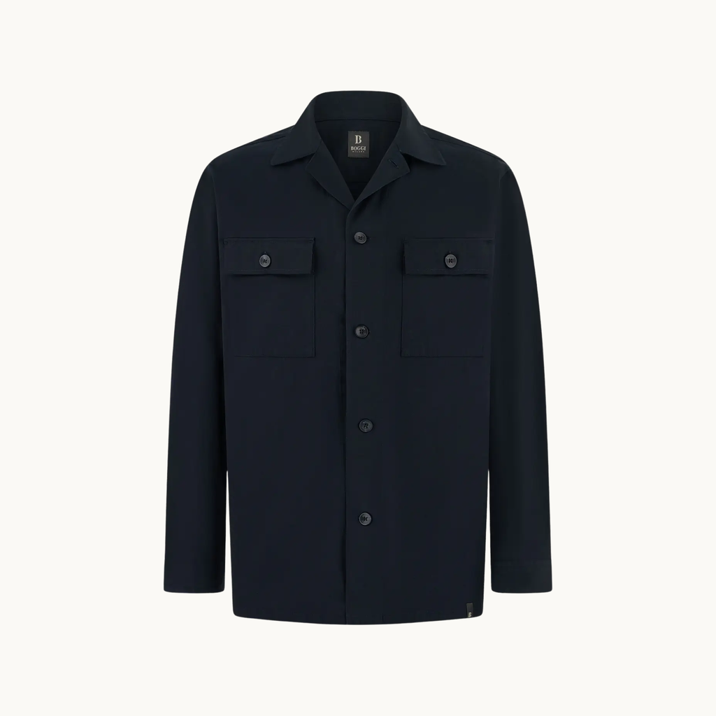 Boggi Milano Utility Overshirt - Navy