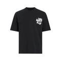 AllSaints Wavy Stacked Logo Oversized Tee - Black
