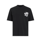 AllSaints Wavy Stacked Logo Oversized Tee - Black