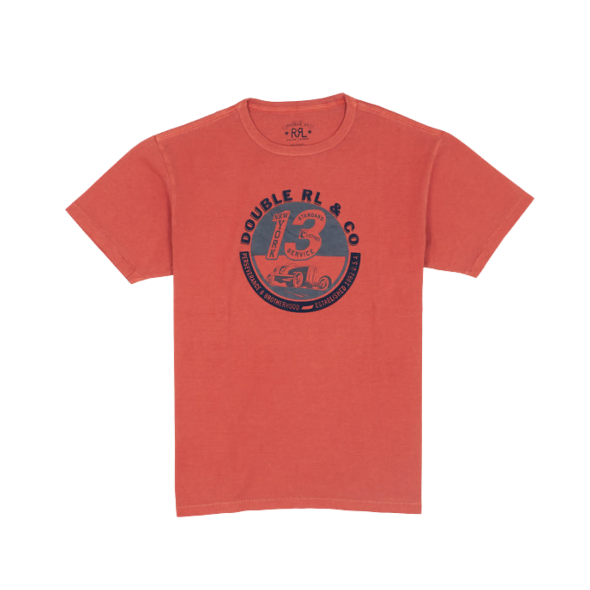 RRL Brotherhood Tee - Rust