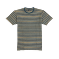 RRL Striped Textured Tee - Olive Multi