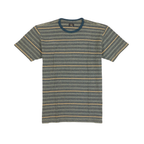 RRL Striped Textured Tee - Olive Multi