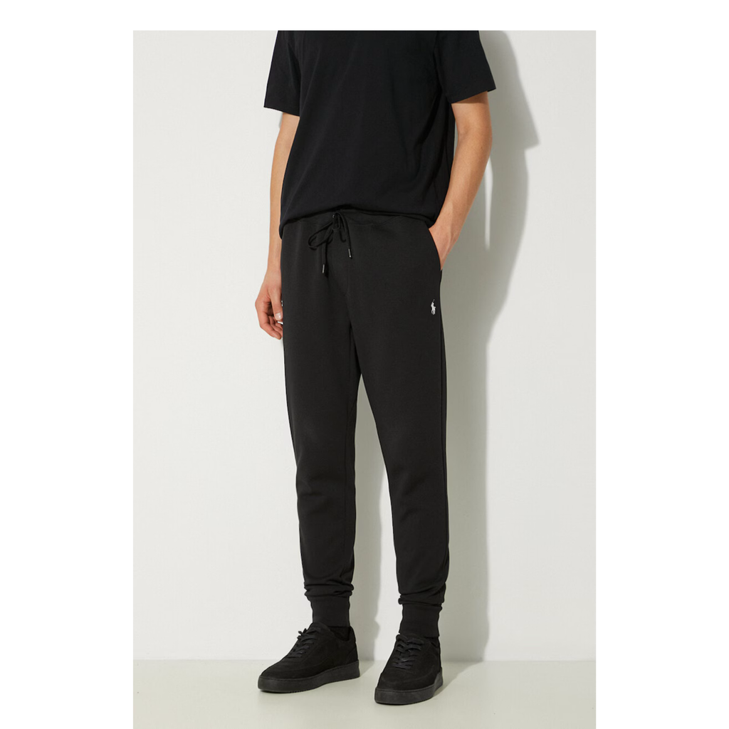 PRL Pony Logo Jogger Pants - Black