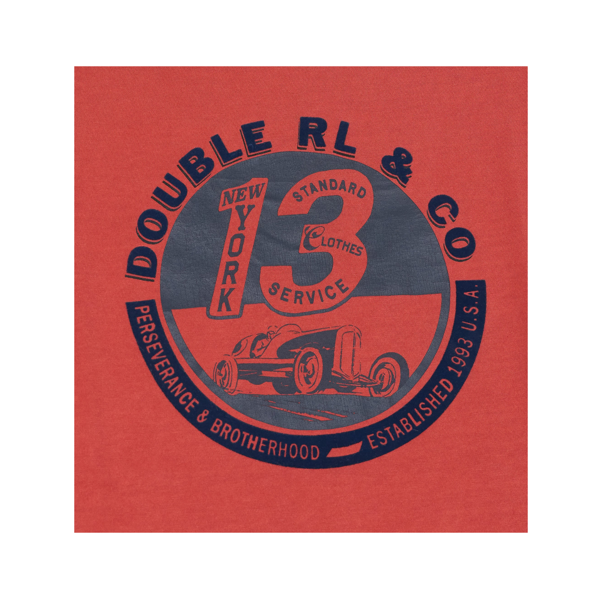 RRL Brotherhood Tee - Rust