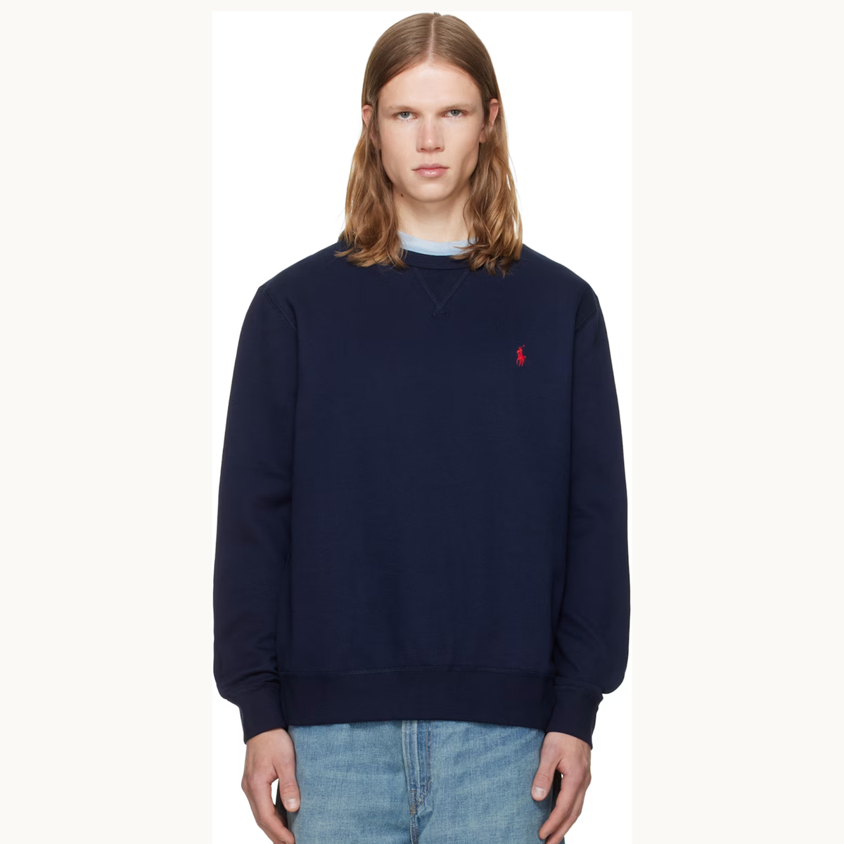PRL Pony Logo Sweatshirt - Navy