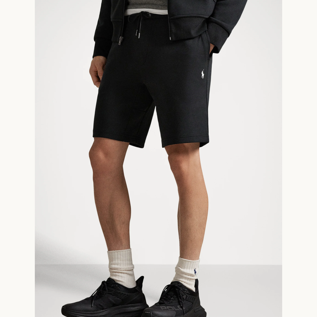 PRL Pony Logo Sweat Shorts - Black
