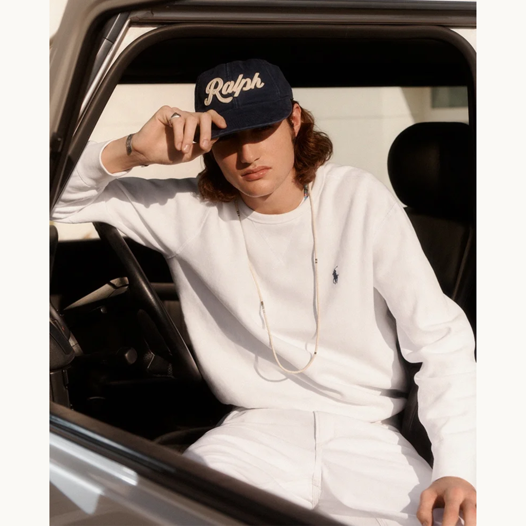 PRL Pony Logo Sweatshirt - White