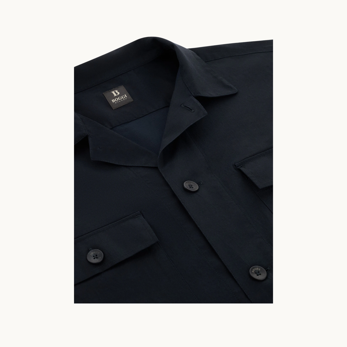 Boggi Milano Utility Overshirt - Navy