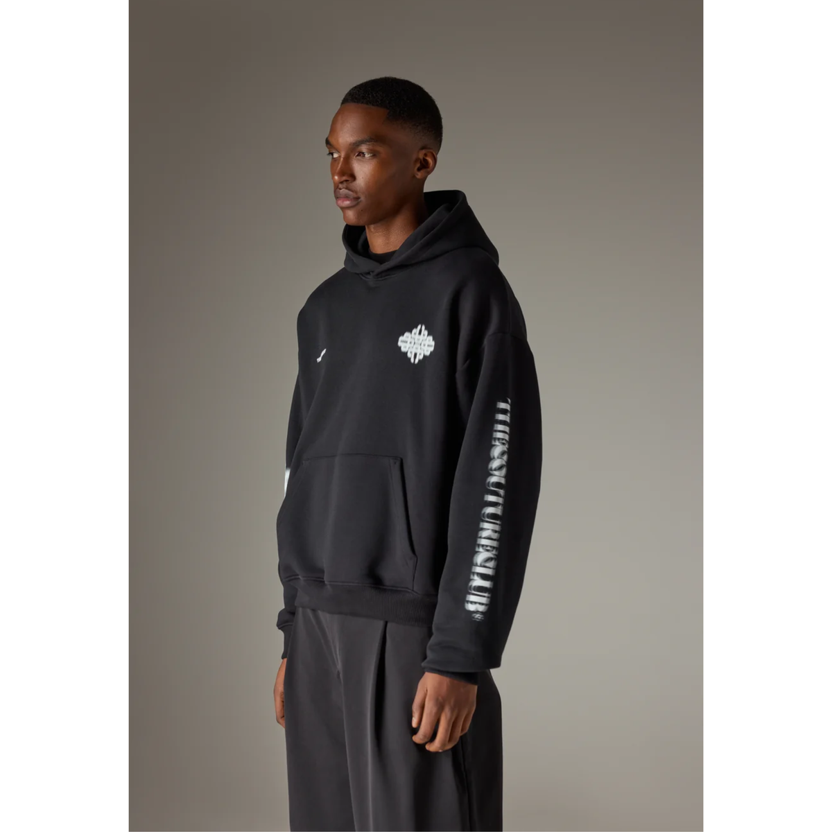 The Couture Emblem Hoodie - Black
