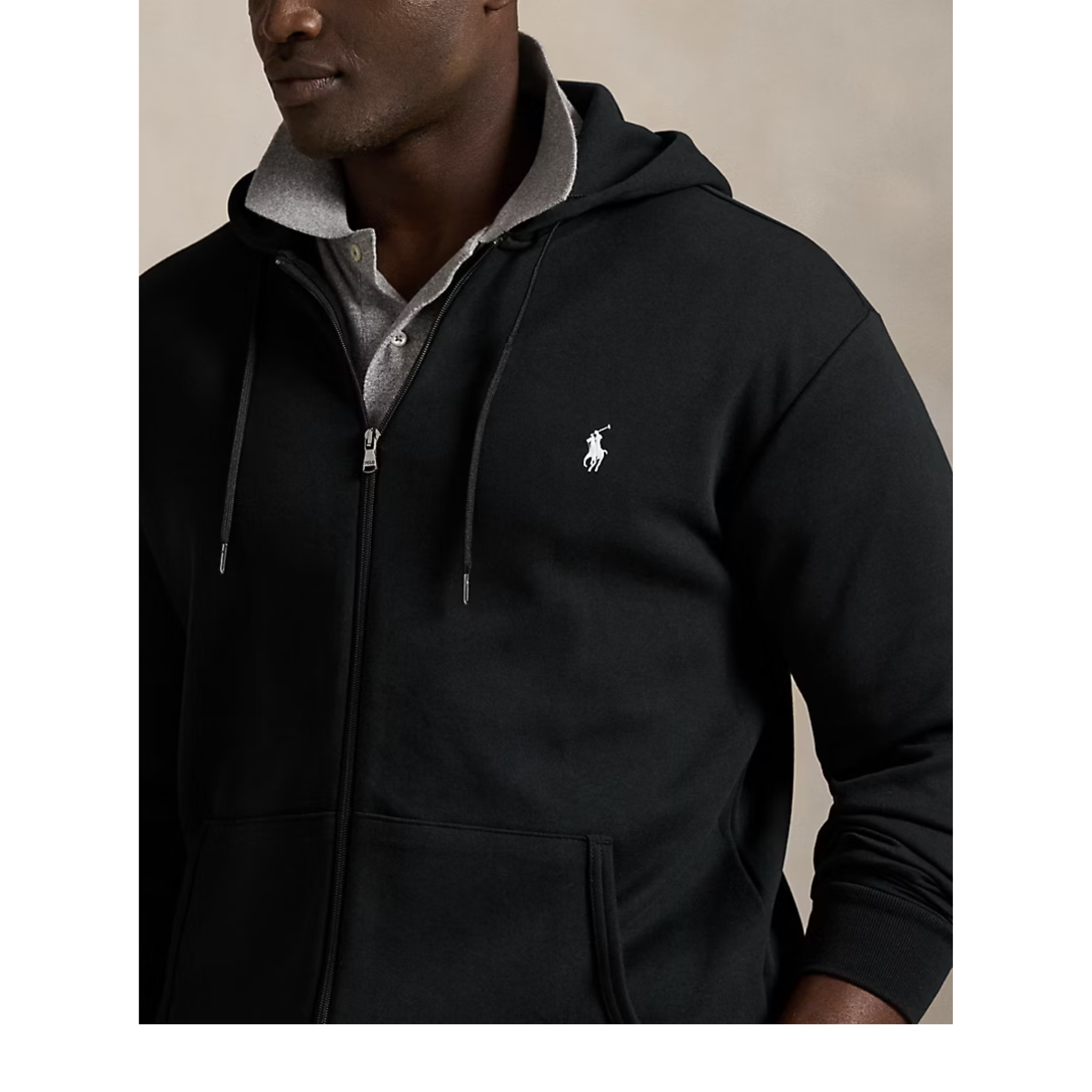 PRL Full-Zip Hoodie - Black