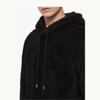 AllSaints Sherpa Fleece Hoodie - Black