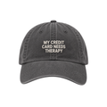 My Credit Card Needs Therapy Cap - Washed Grey