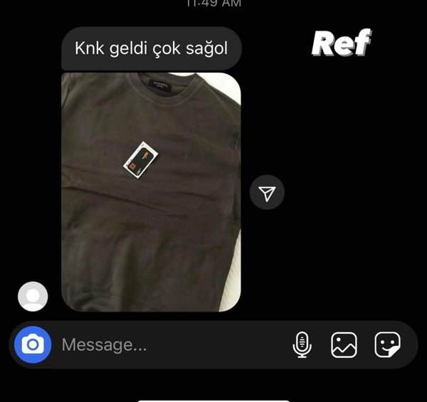 Customer reference screenshot