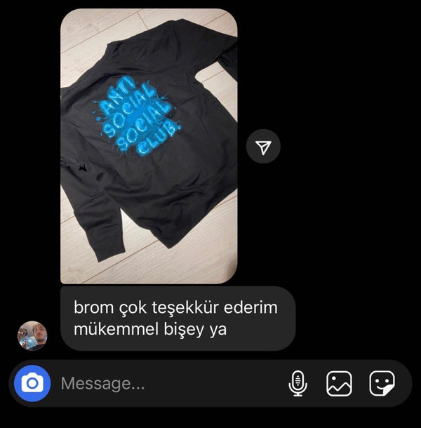 Customer reference screenshot