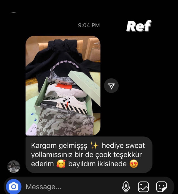 Customer reference screenshot