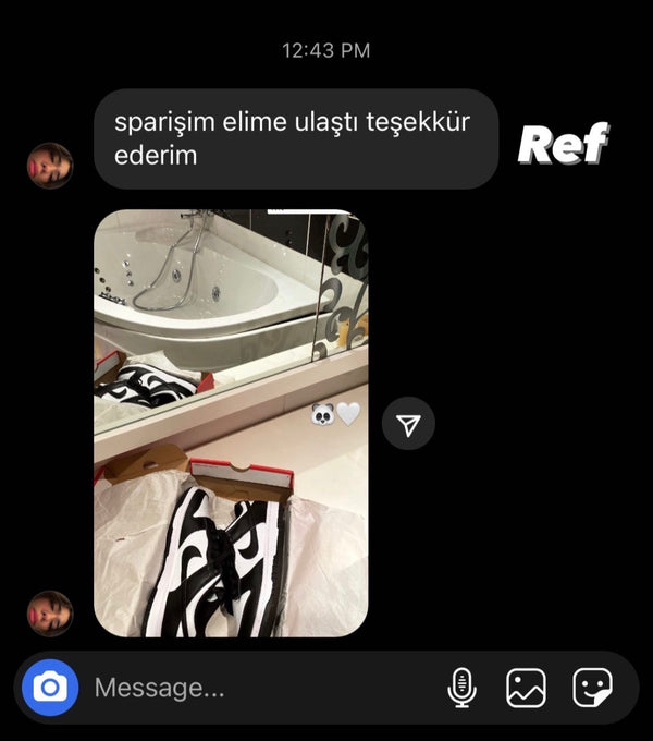 Customer reference screenshot