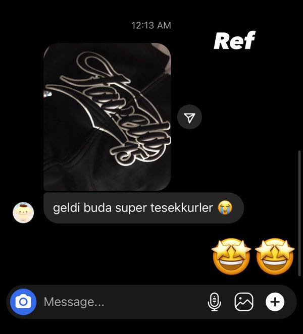 Customer reference screenshot
