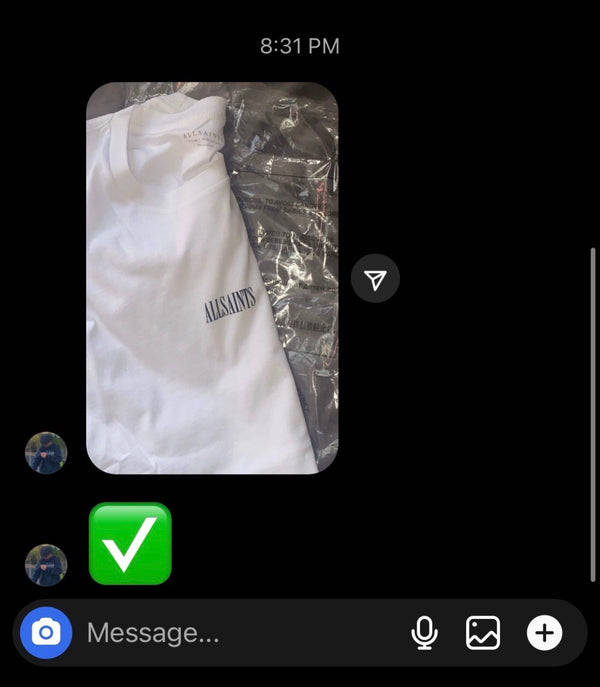 Customer reference screenshot