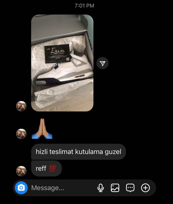 Customer reference screenshot