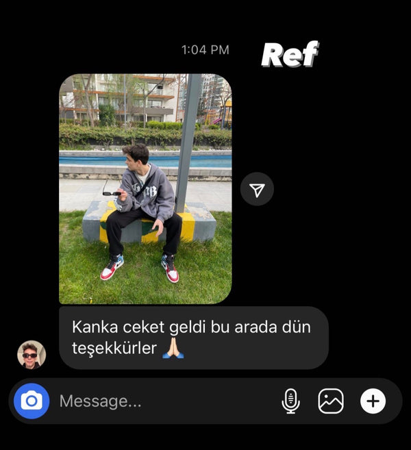 Customer reference screenshot