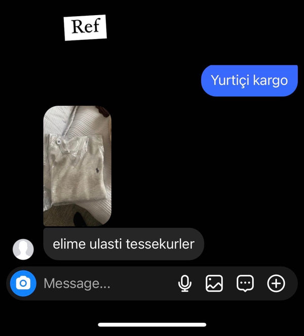 Customer reference screenshot